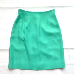 Teal Knee-Length Pencil Skirt